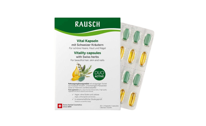 Rausch Swiss Herbal Vitality Capsules 30 x 2 caps Rausch Swiss Herbal Vitality Capsules 30 x 2 caps