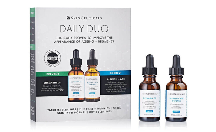 SkinCeuticals Daily Duo Silymarin CF + Blemish and Age Kit for Normal, Oily and Blemish-Prone Skin
