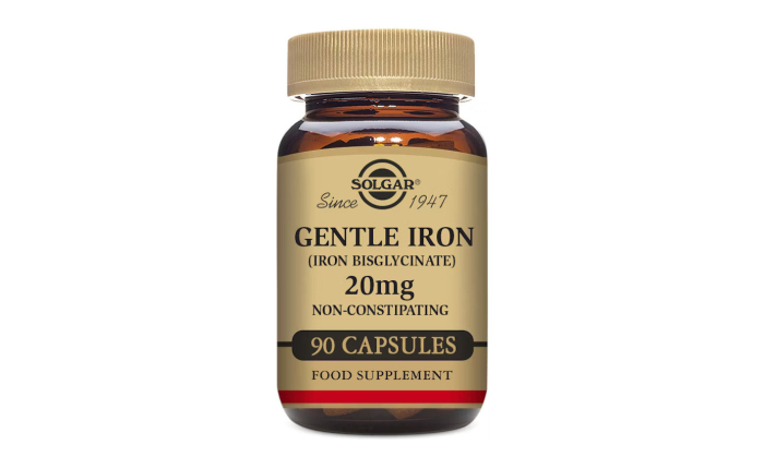 Solgar Gentle Iron 20 mg 90 Vegetable Capsules Solgar Gentle Iron 20 mg 90 Vegetable Capsules