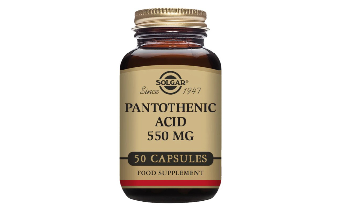 Solgar Pantothenic Acid 550 mg 50 Vegetable Capsules Solgar Pantothenic Acid 550 mg 50 Vegetable Capsules