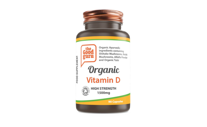 The Good Guru Organic Vitamin D 90 Caps The Good Guru Organic Vitamin D 90 Caps