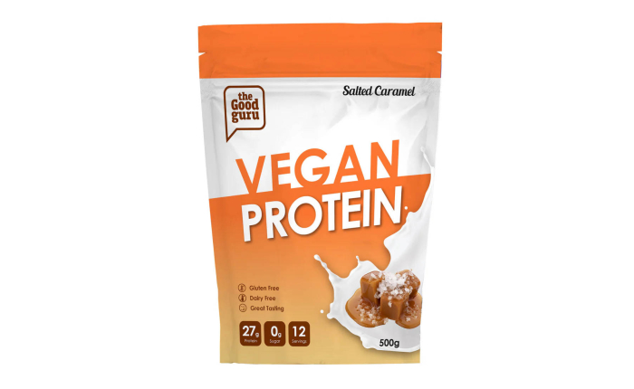 The Good Guru Vegan Protein Salted Caramel 500g The Good Guru Vegan Protein Salted Caramel 500g