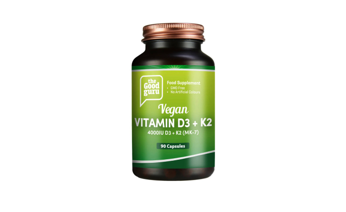 The Good Guru Vegan Vitamin D3 + K2 90 Caps