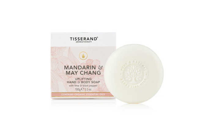 Tisserand Mandarin and May Chang Uplifting Hand and Body Soap 100g