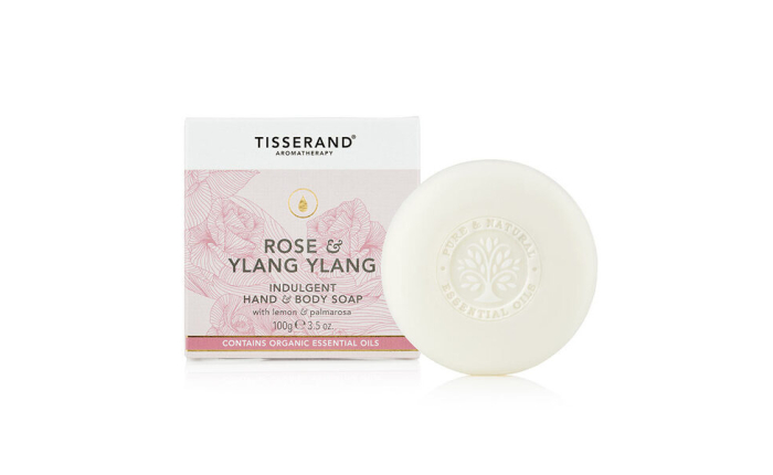 Tisserand Rose and Ylang Ylang Indulgent Hand and Body Soap 100g