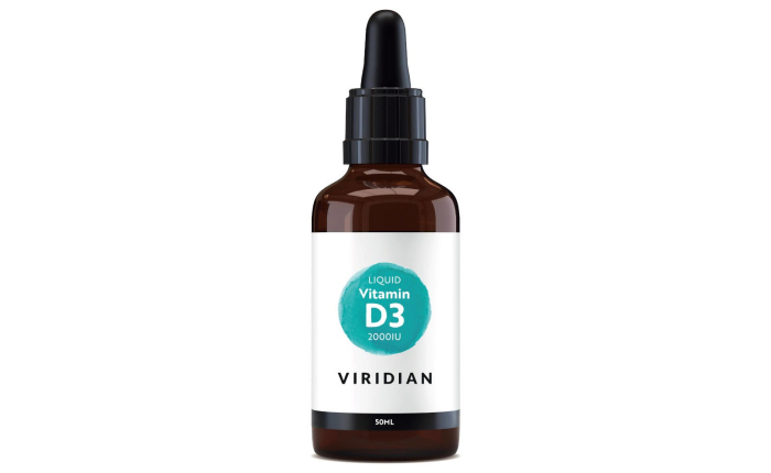 Viridian Liquid Vitamin D3 2000iu Drops 50ml