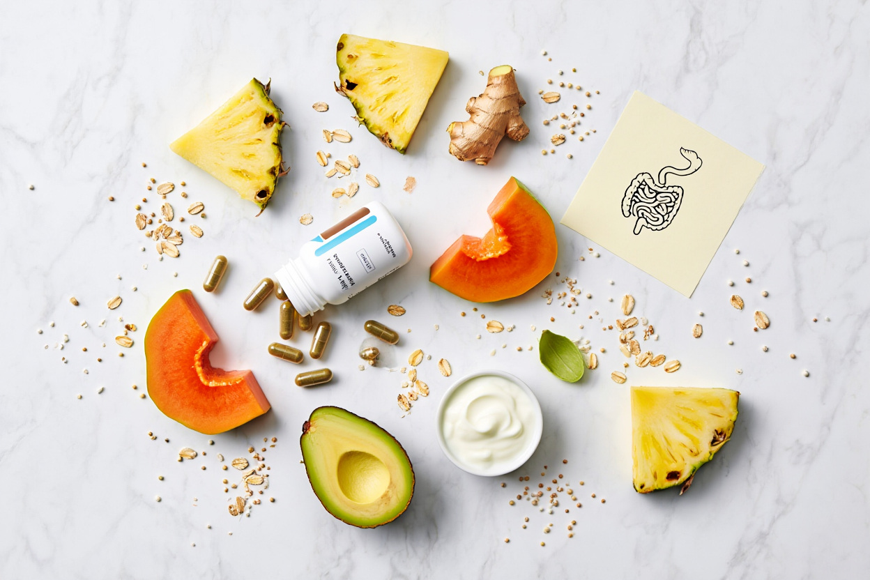 digestive enzymes supplements and enzyme-rich foods